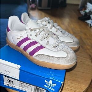 Toddler girl adidas samba sz 9